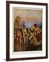 The boarders swarmed over the fence like monkeys, an illustration from 'Treasure Island' by Robert-Newell Convers Wyeth-Framed Giclee Print