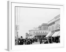 The Boardwalk, Atlantic City, N.J.-null-Framed Photo