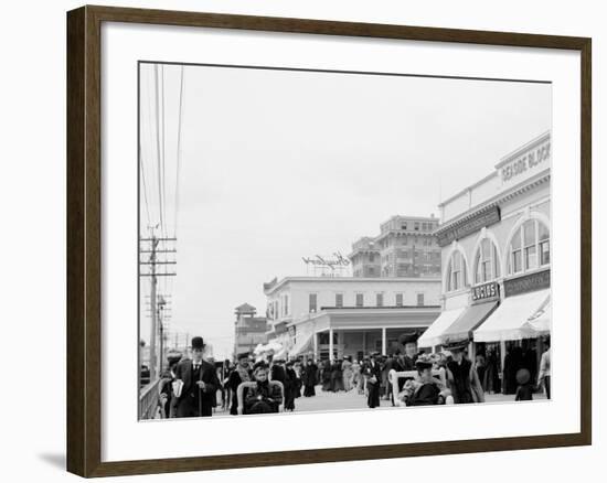 The Boardwalk, Atlantic City, N.J.-null-Framed Photo