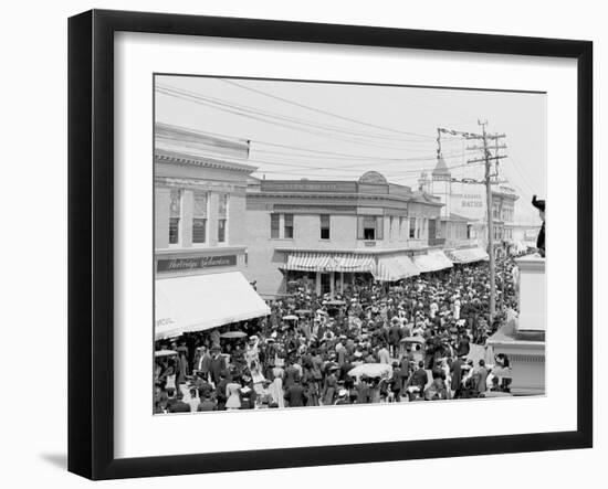 The Boardwalk Parade, Atlantic City, N.J.-null-Framed Photo