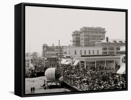 The Boardwalk Parade, Atlantic City, N.J.-null-Framed Stretched Canvas