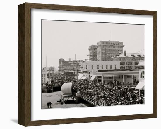 The Boardwalk Parade, Atlantic City, N.J.-null-Framed Photo