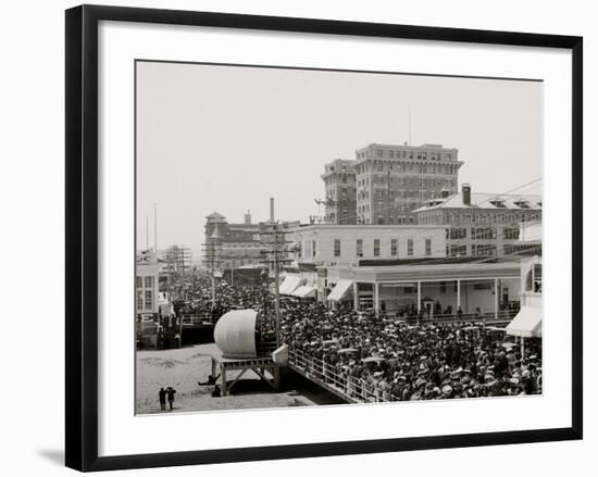 The Boardwalk Parade, Atlantic City, N.J.-null-Framed Photo