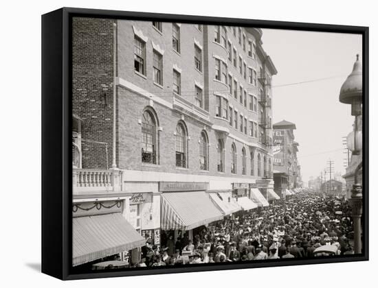 The Boardwalk Parade, Atlantic City, N.J.-null-Framed Stretched Canvas