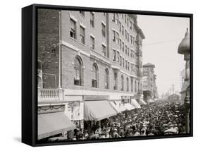 The Boardwalk Parade, Atlantic City, N.J.-null-Framed Stretched Canvas