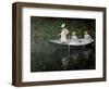 The Boat at Giverny, circa 1887-Claude Monet-Framed Premium Giclee Print