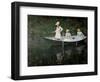 The Boat at Giverny, circa 1887-Claude Monet-Framed Premium Giclee Print