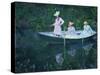 The Boat at Giverny (En Norvégienn)-Claude Monet-Stretched Canvas