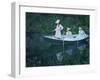 The Boat at Giverny (En Norvégienn)-Claude Monet-Framed Giclee Print