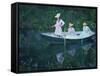 The Boat at Giverny (En Norvégienn)-Claude Monet-Framed Stretched Canvas