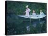 The Boat at Giverny (En Norvégienn)-Claude Monet-Stretched Canvas