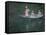 The Boat at Giverny (Or) the Norwegians, the Three Daughters of Mme. Hoschede-Claude Monet-Framed Stretched Canvas