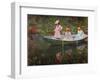 The Boat at Giverny-Claude Monet-Framed Giclee Print