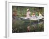 The Boat at Giverny-Claude Monet-Framed Giclee Print