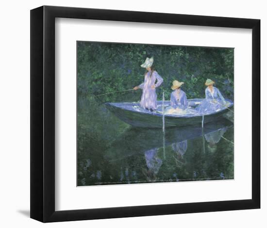 The Boat at Giverny-Claude Monet-Framed Art Print