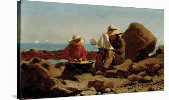 The Boat Builders, 1873-Winslow Homer-Stretched Canvas