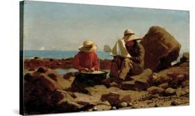 The Boat Builders, 1873-Winslow Homer-Stretched Canvas