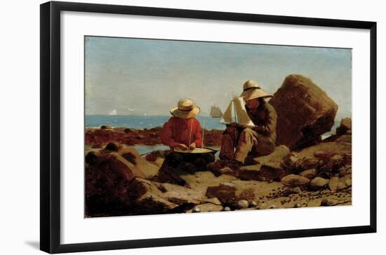 The Boat Builders, 1873-Winslow Homer-Framed Art Print