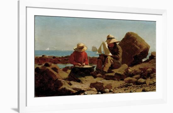 The Boat Builders, 1873-Winslow Homer-Framed Art Print