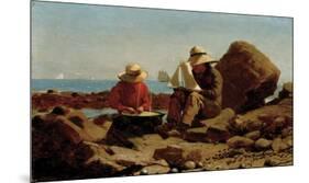 The Boat Builders, 1873-Winslow Homer-Mounted Giclee Print