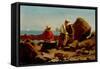 The Boat Builders-Winslow Homer-Framed Stretched Canvas