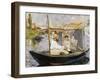 The Boat (Claude Monet in Argenteui), 1874-Edouard Manet-Framed Giclee Print