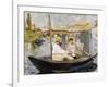 The Boat (Claude Monet in Argenteui), 1874-Edouard Manet-Framed Giclee Print
