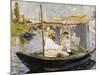 The Boat (Claude Monet in Argenteui), 1874-Edouard Manet-Mounted Giclee Print