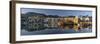 The boat filled harbour and mountains with mirror reflection, Kyrenia (Girne)-Stuart Black-Framed Photographic Print