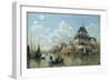 The Boat House at Hamburg Harbour, 1850-Valentin Ruths-Framed Giclee Print