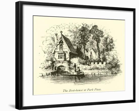 The Boat-House at Park Place-null-Framed Giclee Print