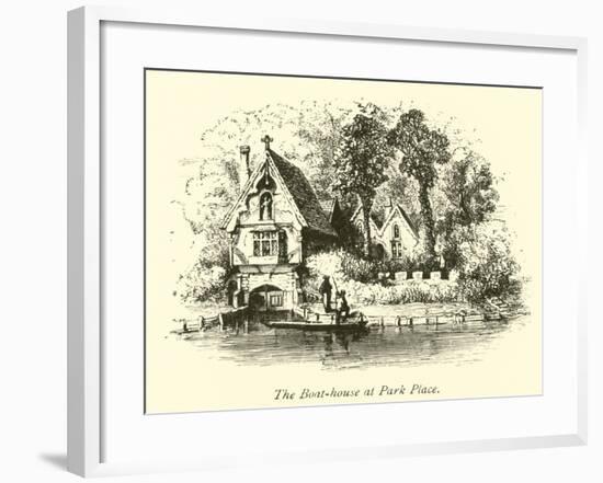 The Boat-House at Park Place-null-Framed Giclee Print