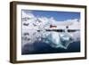 The boat house at the Argentine Research Station Base Brown, Paradise Bay, Antarctica-Michael Nolan-Framed Photographic Print