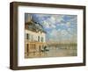 The Boat In the Flood', 1876-Alfred Sisley-Framed Giclee Print