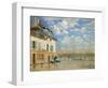 The Boat In the Flood', 1876-Alfred Sisley-Framed Giclee Print