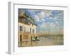 The Boat In the Flood', 1876-Alfred Sisley-Framed Giclee Print