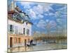 The Boat in the Flood, Port-Marly, 1876-Alfred Sisley-Mounted Giclee Print