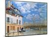 The Boat in the Flood, Port-Marly, 1876-Alfred Sisley-Mounted Giclee Print