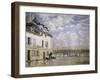 The Boat in the Flood, Port Marly-Alfred Sisley-Framed Giclee Print