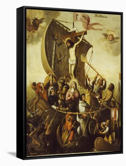 The Boat of Christian Patience-Alejandro De Loarte-Framed Stretched Canvas