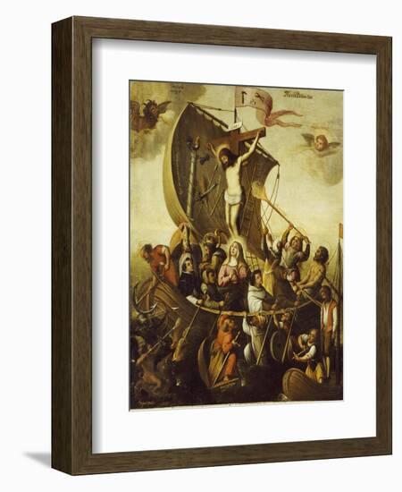 The Boat of Christian Patience-Alejandro De Loarte-Framed Giclee Print