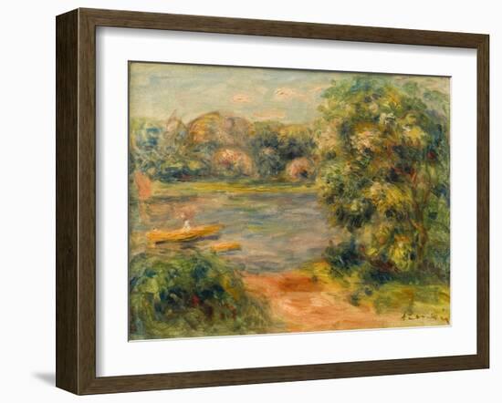 The Boat on the Lake, 1901-Pierre-Auguste Renoir-Framed Giclee Print