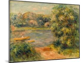 The Boat on the Lake, 1901-Pierre-Auguste Renoir-Mounted Giclee Print