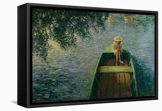 The Boat on the Marne. En Barque sur la Marne. 1905-Henri Lebasque-Framed Stretched Canvas