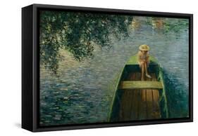 The Boat on the Marne. En Barque sur la Marne. 1905-Henri Lebasque-Framed Stretched Canvas