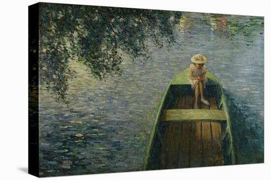 The Boat on the Marne; En Barque Sur La Marne-Henri Lebasque-Stretched Canvas