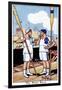 The Boat Race, 1936-René Bull-Framed Giclee Print