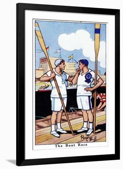 The Boat Race, 1936-René Bull-Framed Giclee Print