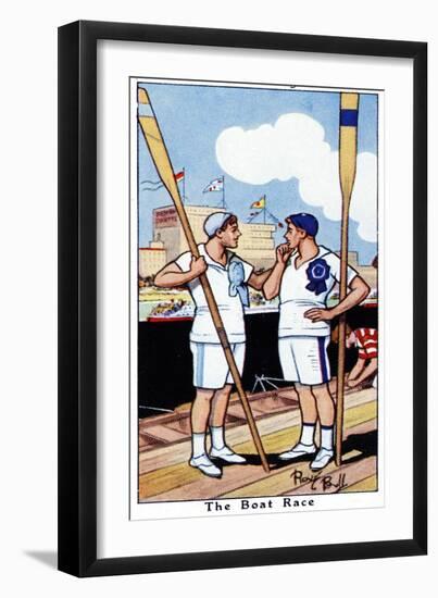 The Boat Race, 1936-René Bull-Framed Premium Giclee Print