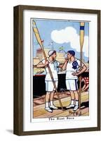 The Boat Race, 1936-René Bull-Framed Giclee Print